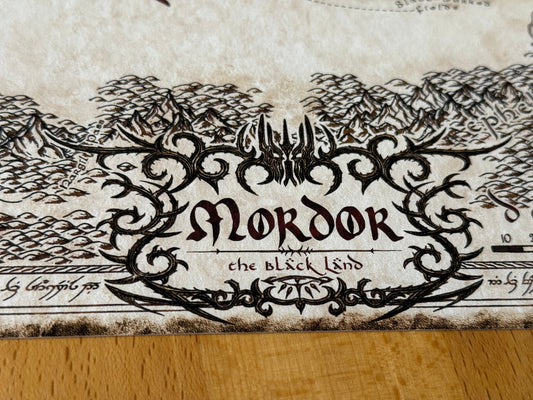 Carte artisanale du mordor