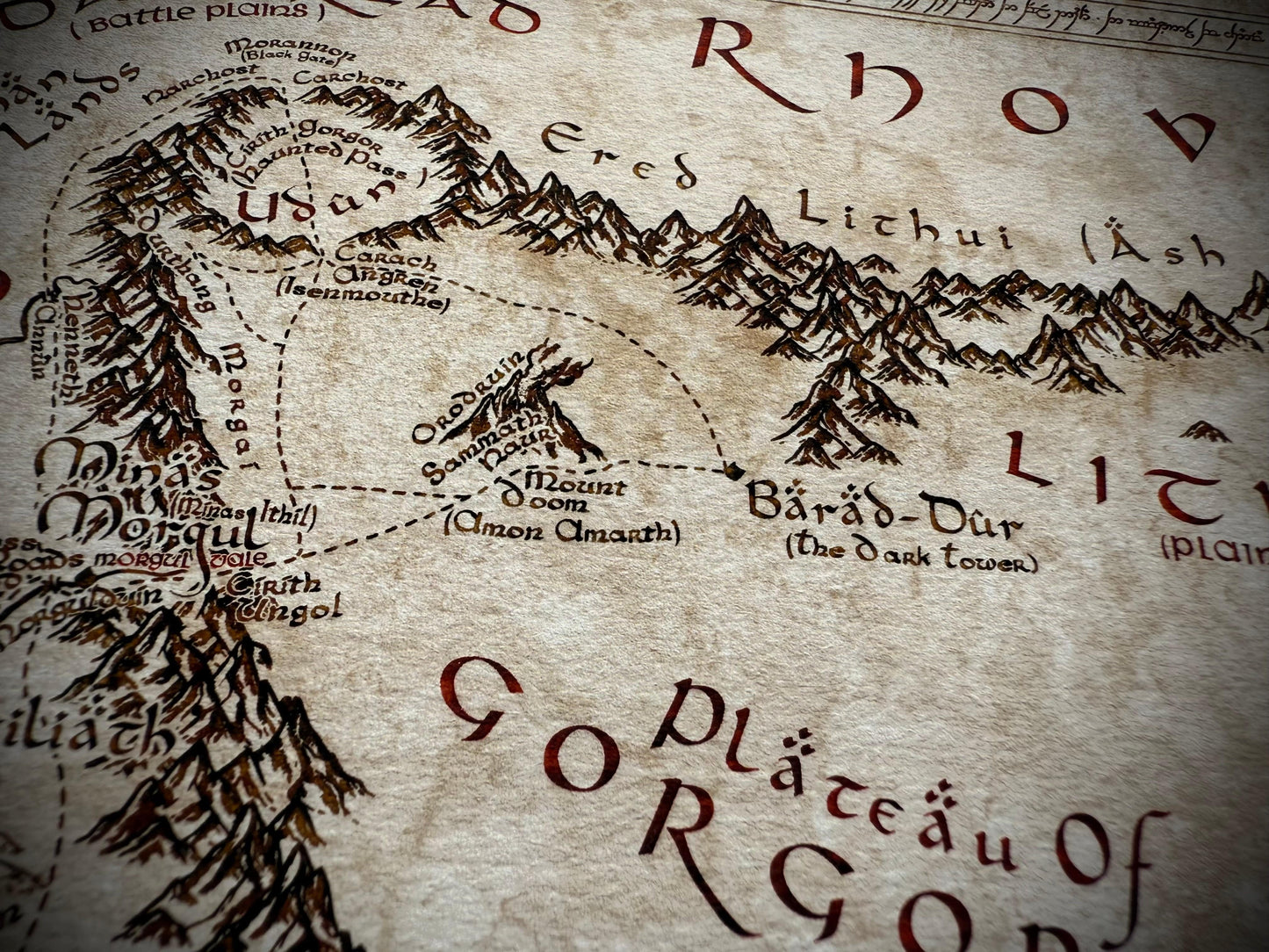 carte du mordor