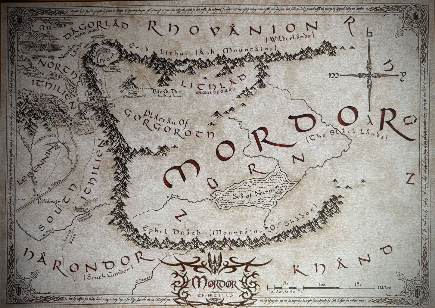 carte du mordor