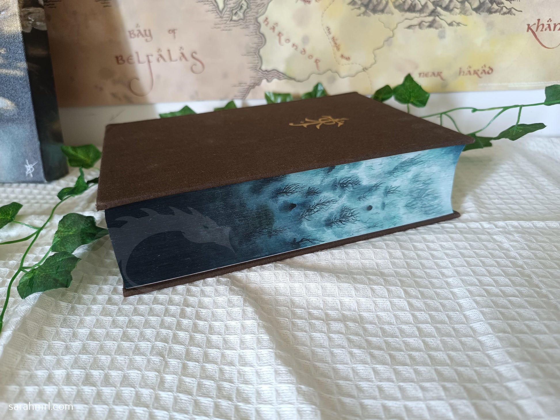 peinture sur livre le seigneur des anneaux