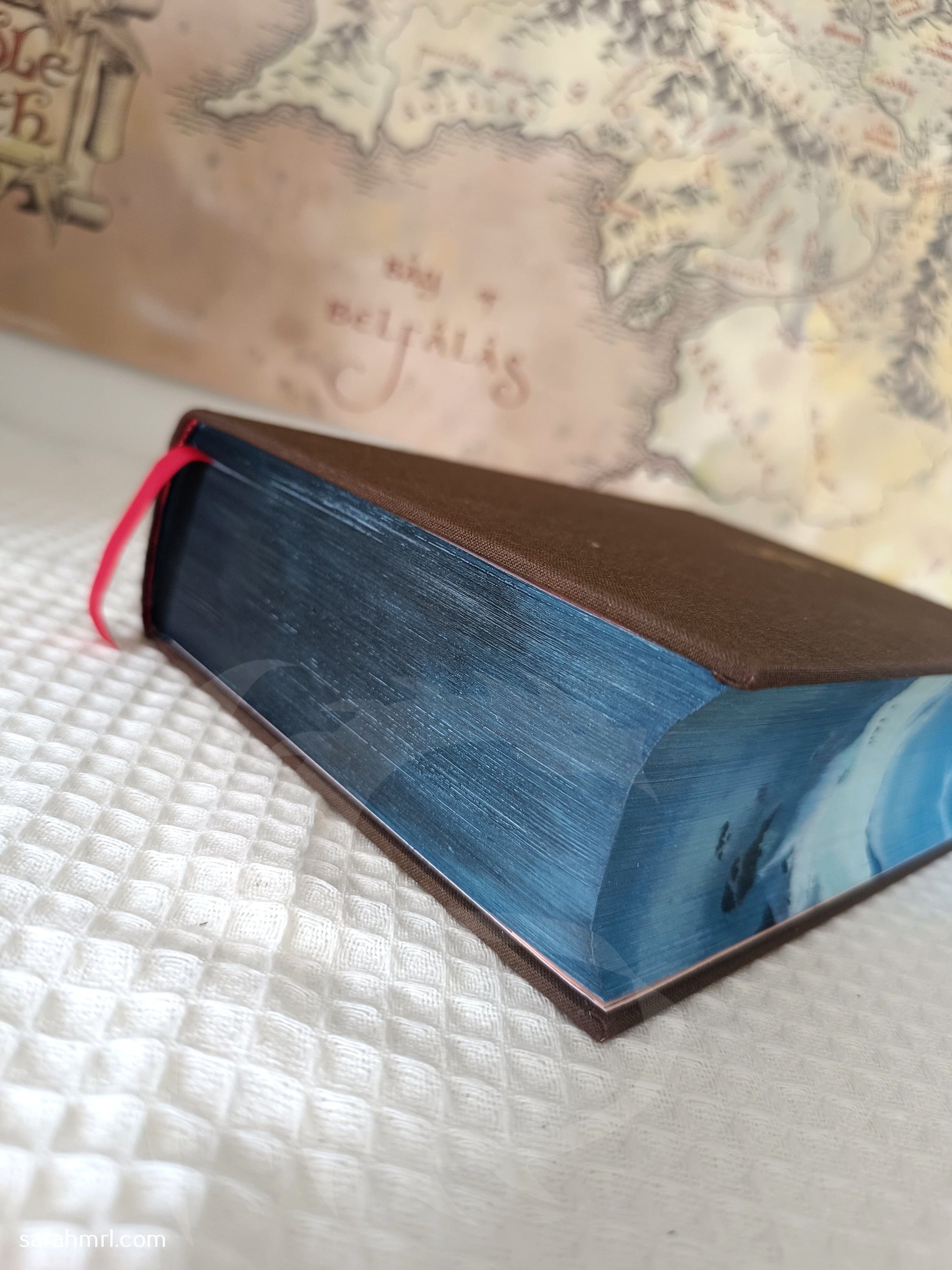 livre peint à la main le seigneur des anneaux