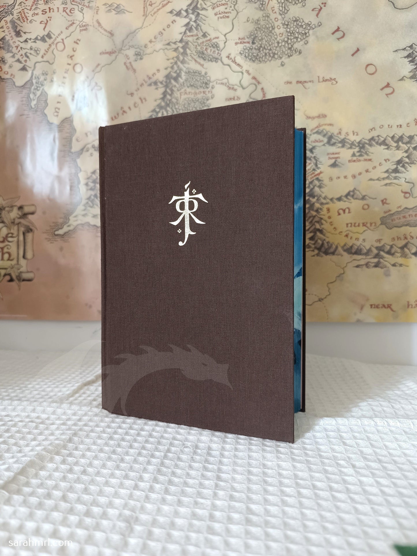 livre peint à la main le seigneur des anneaux