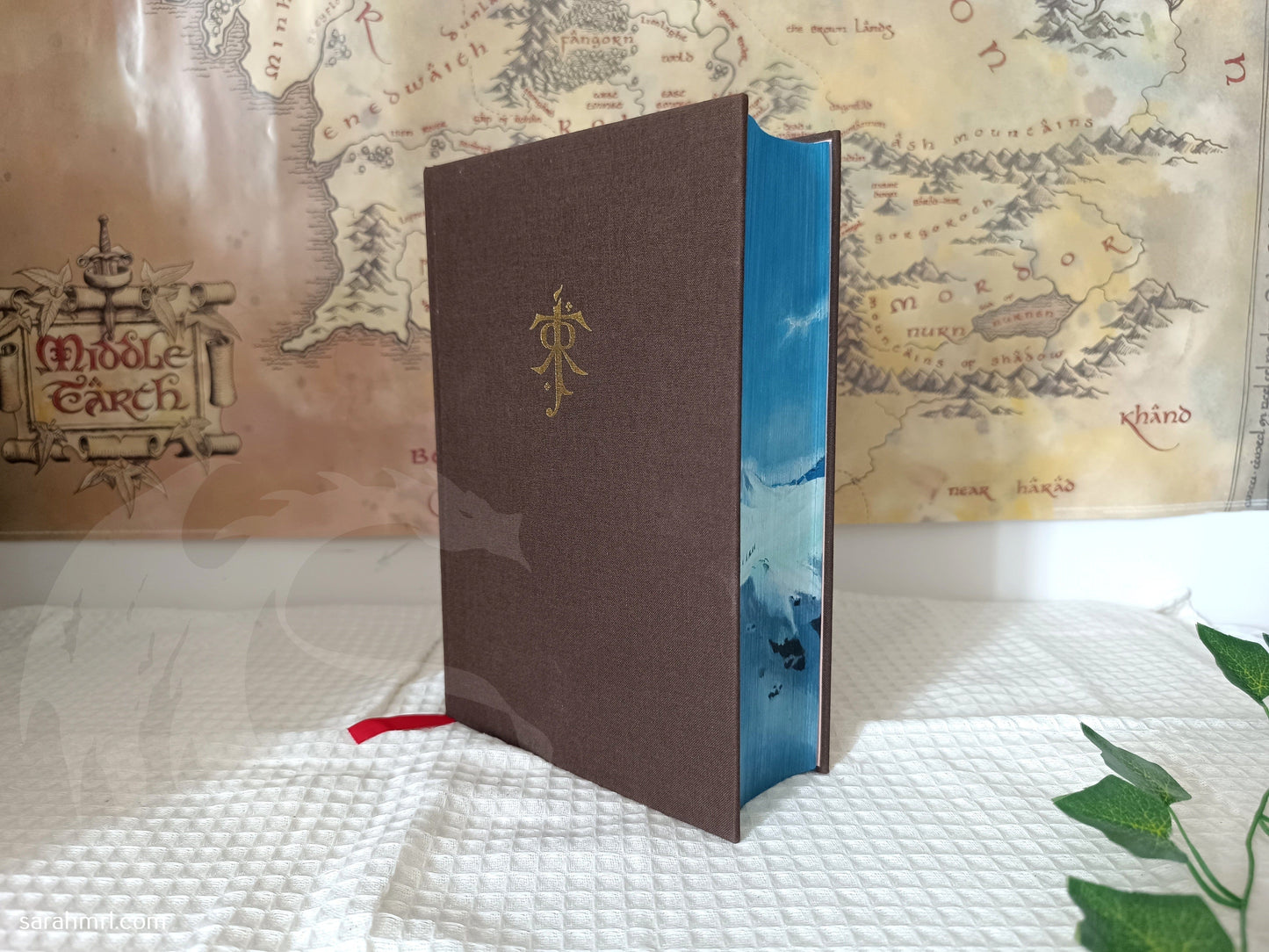 livre peint à la main le seigneur des anneaux