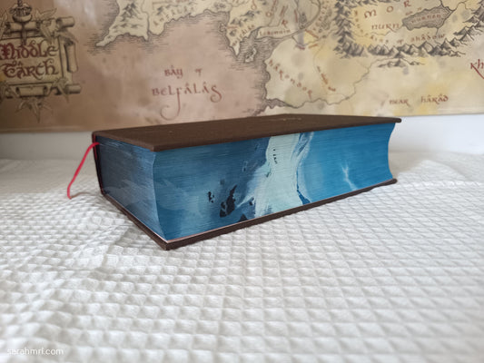 livre peint à la main le seigneur des anneaux