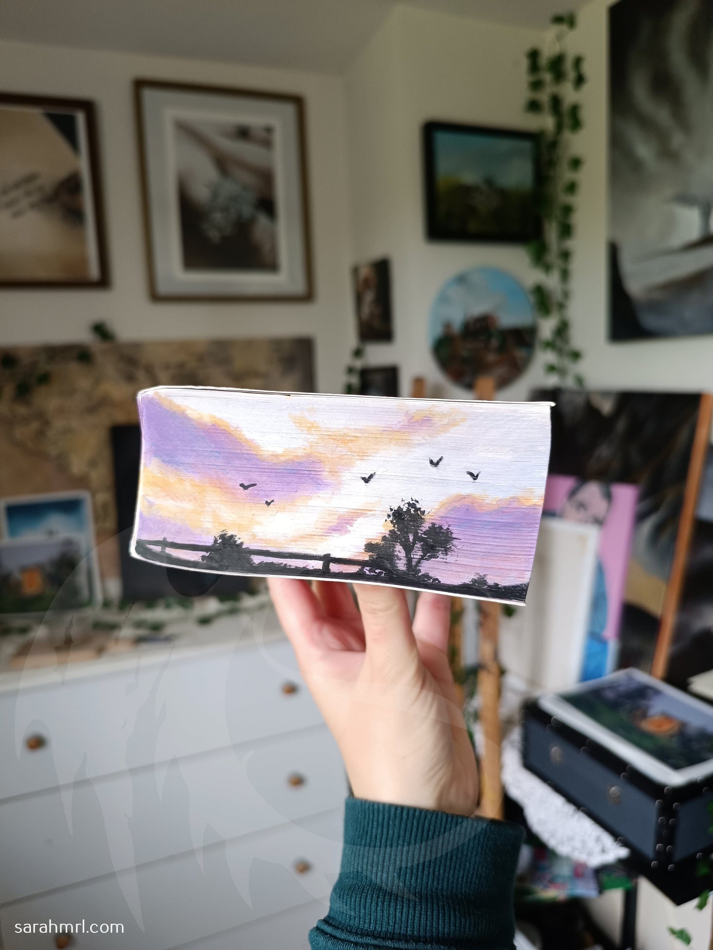 peinture sur tranche le seigneur des anneaux
