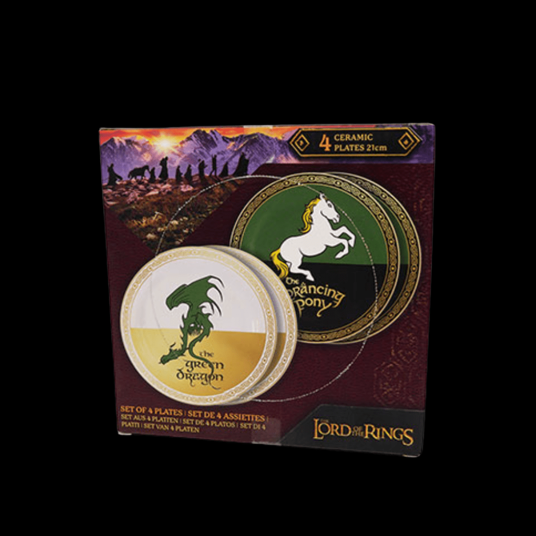 Lot de 4 assiettes Tavernes