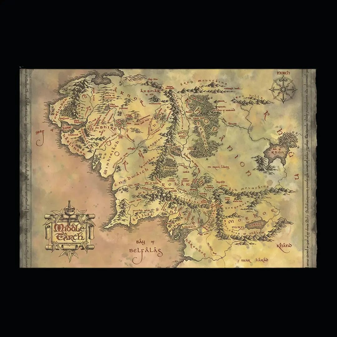 poster de la terre du milieu le seigneur des anneaux