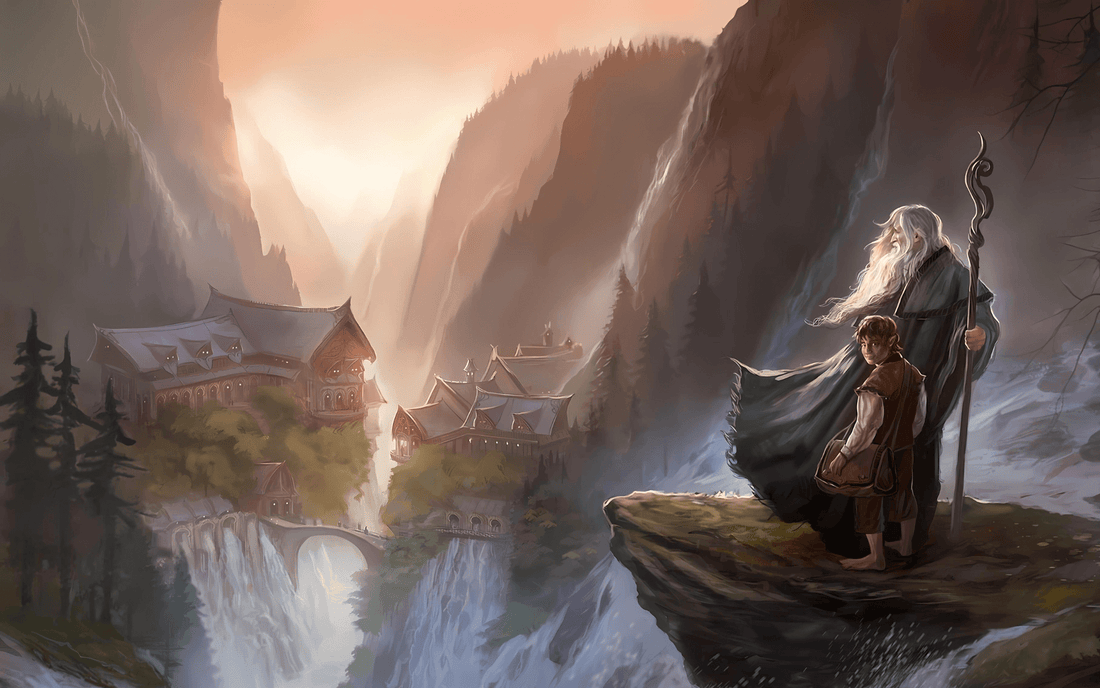 image de gandalf devant rivendell