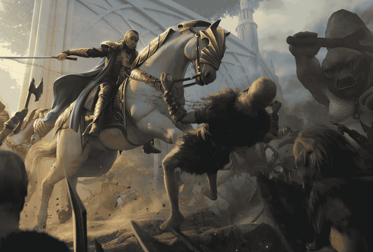 les elfes se battent contre Sauron