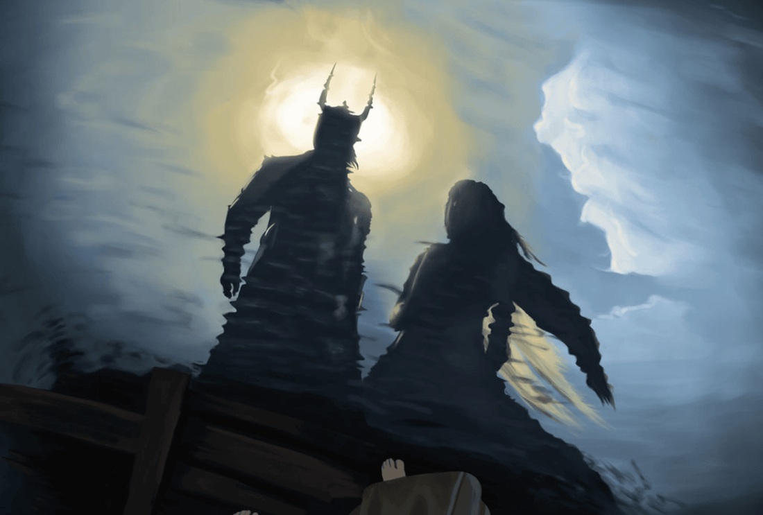 Galadriel et Sauron Le Seigneur des Anneaux