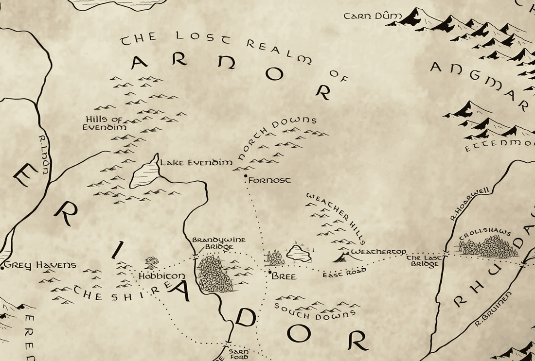 carte du royaume d'arnor