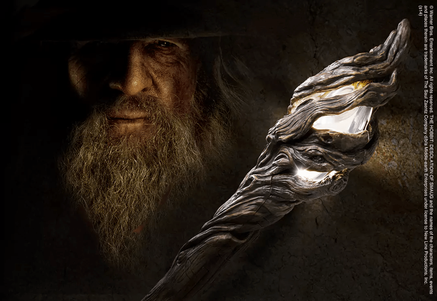 réplique bâton de gandalf lumineux