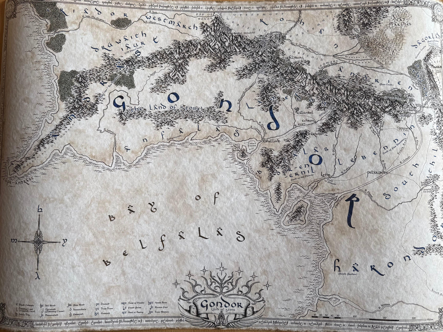 carte artisanale du gondor