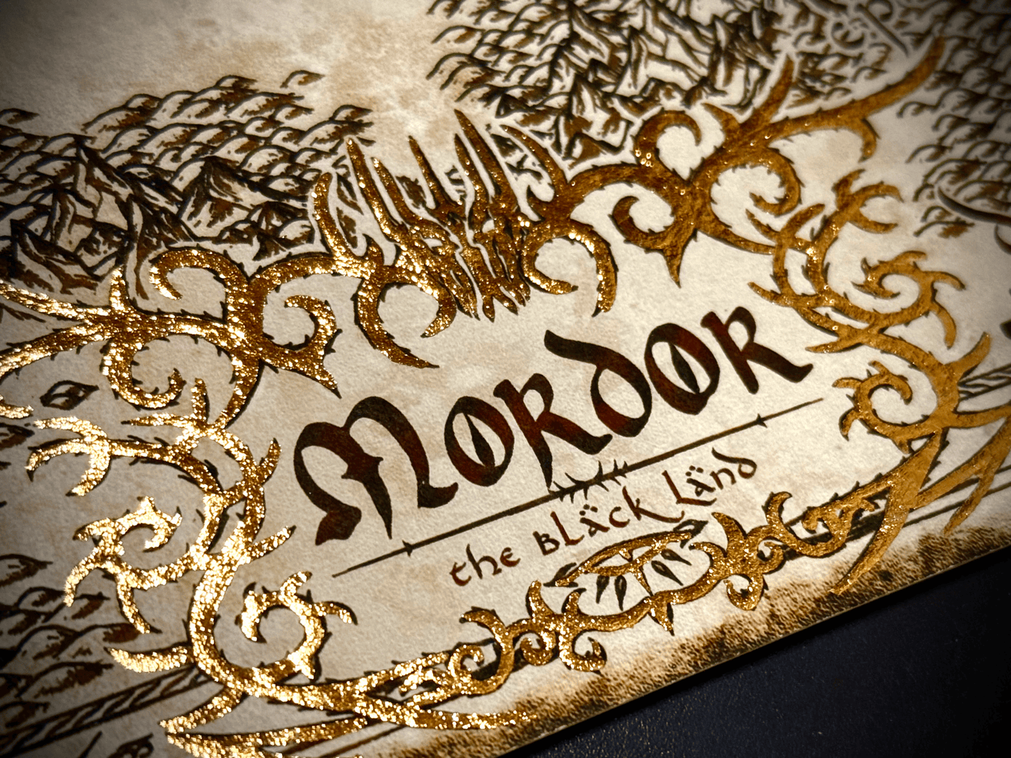 Carte artisanale du mordor