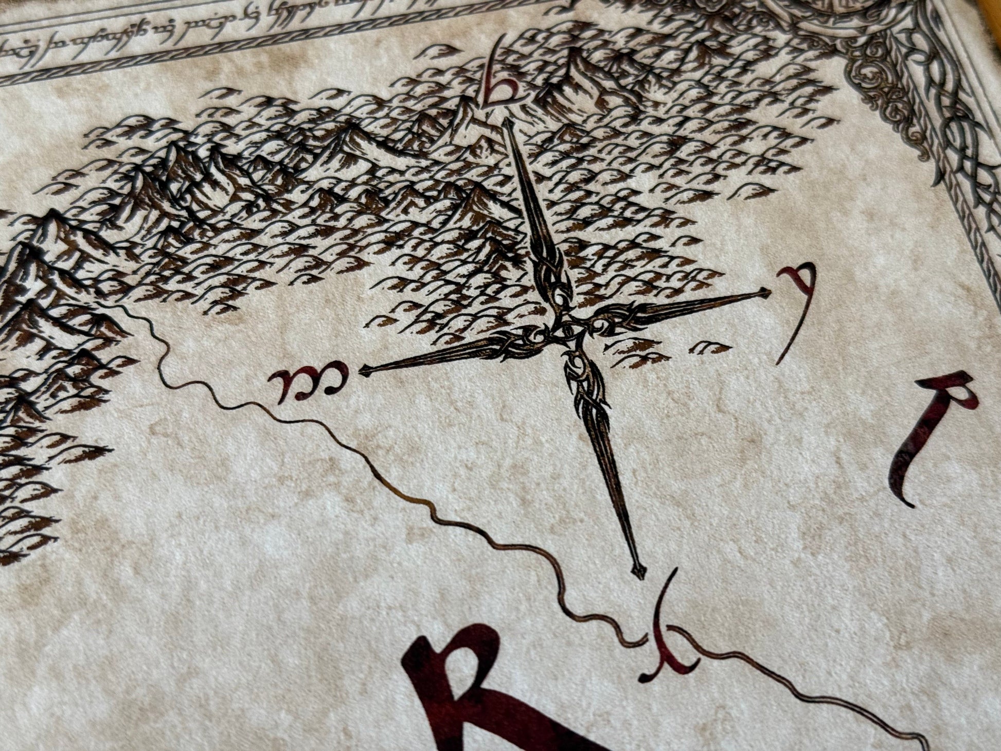 Carte artisanale du mordor