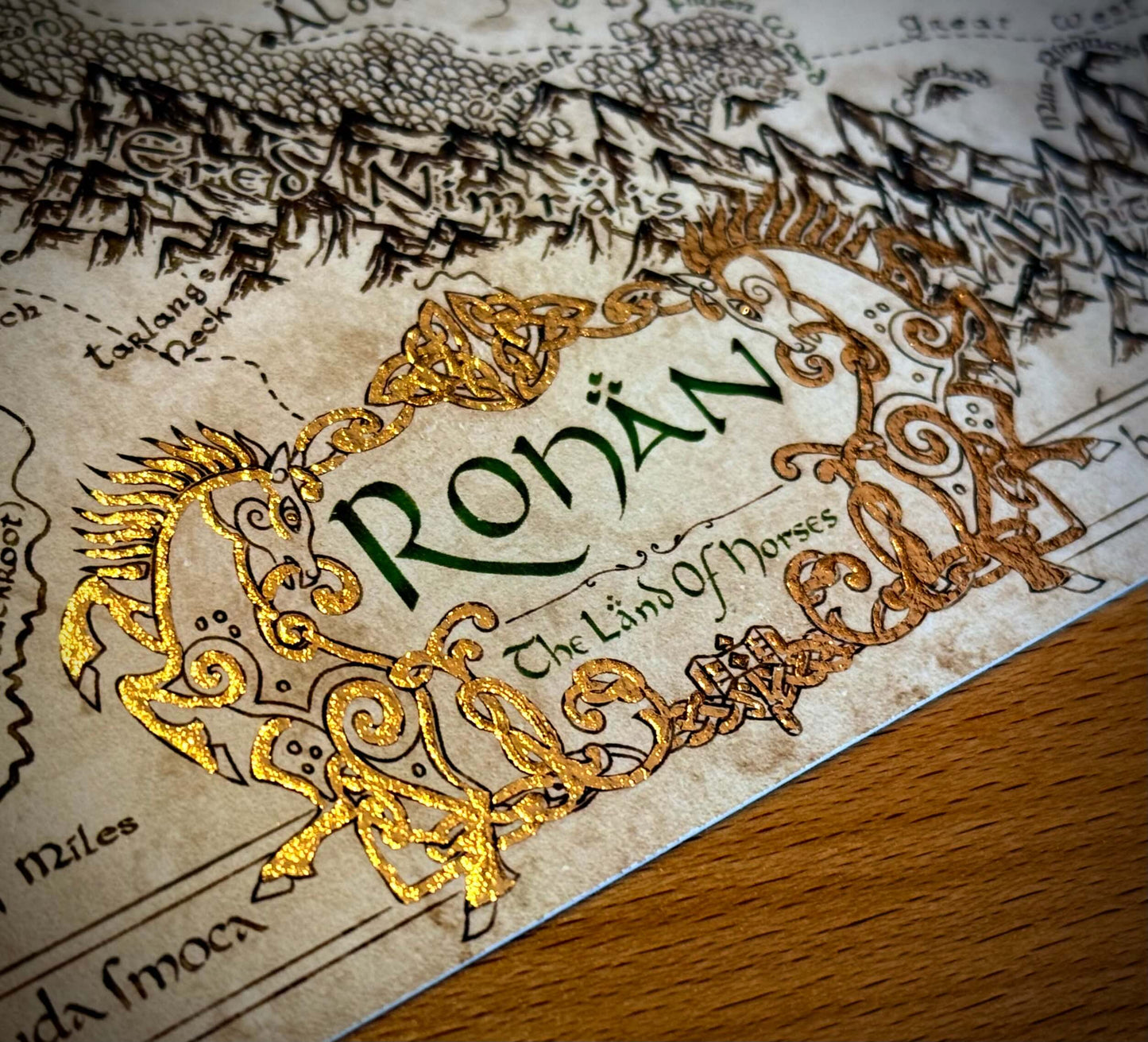 Carte du rohan dorée