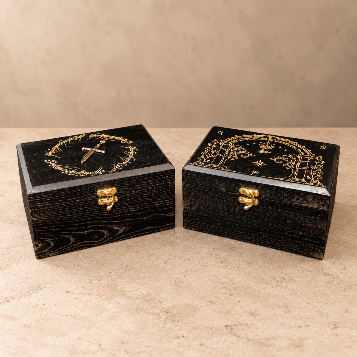artisanat Coffret Mystère Le Seigneur des Anneaux – Boîte artisanale en bois