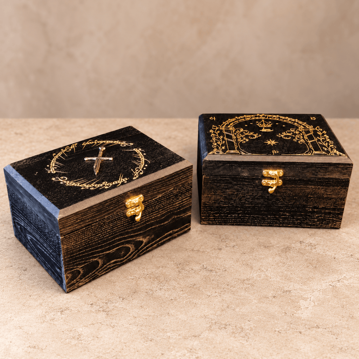artisanat Coffret Mystère Le Seigneur des Anneaux – Boîte artisanale en bois
