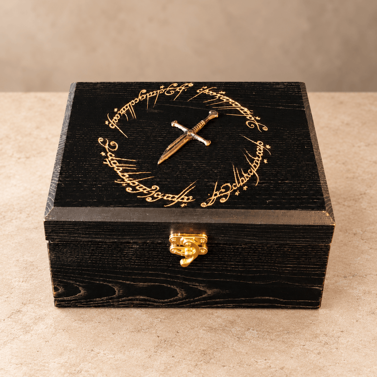 artisanat Narsil Coffret Mystère Le Seigneur des Anneaux – Boîte artisanale en bois