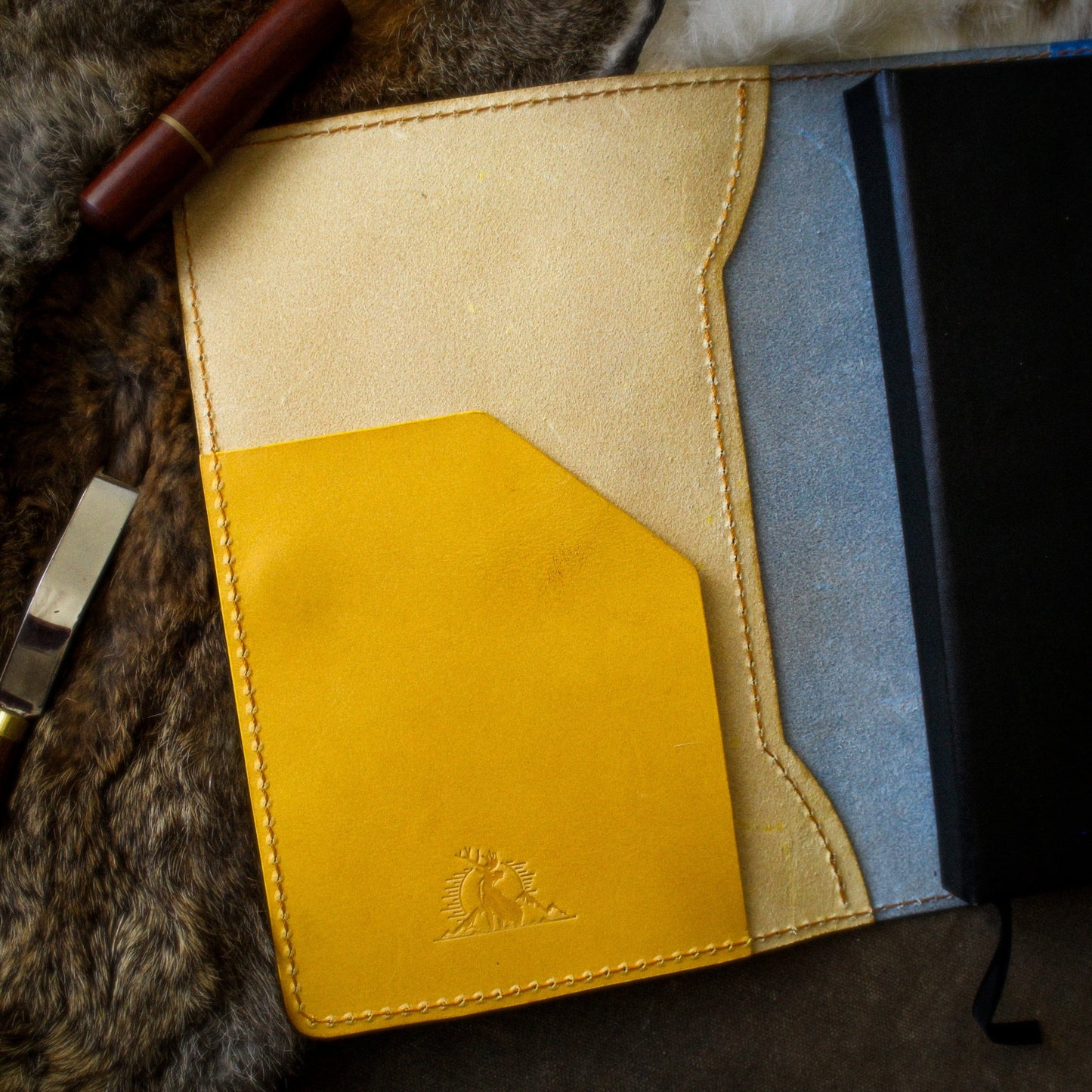 artisanat Couvre-livre artisanal du Gondor (Bleu & Jaune)