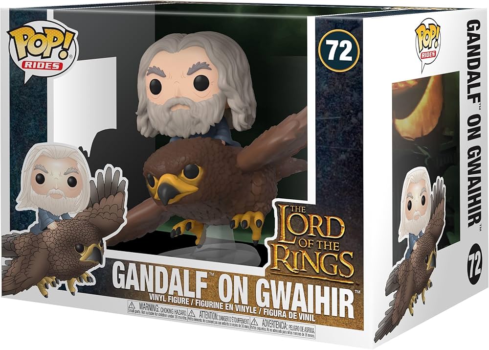 figurine pop gandalf sur gwaihir