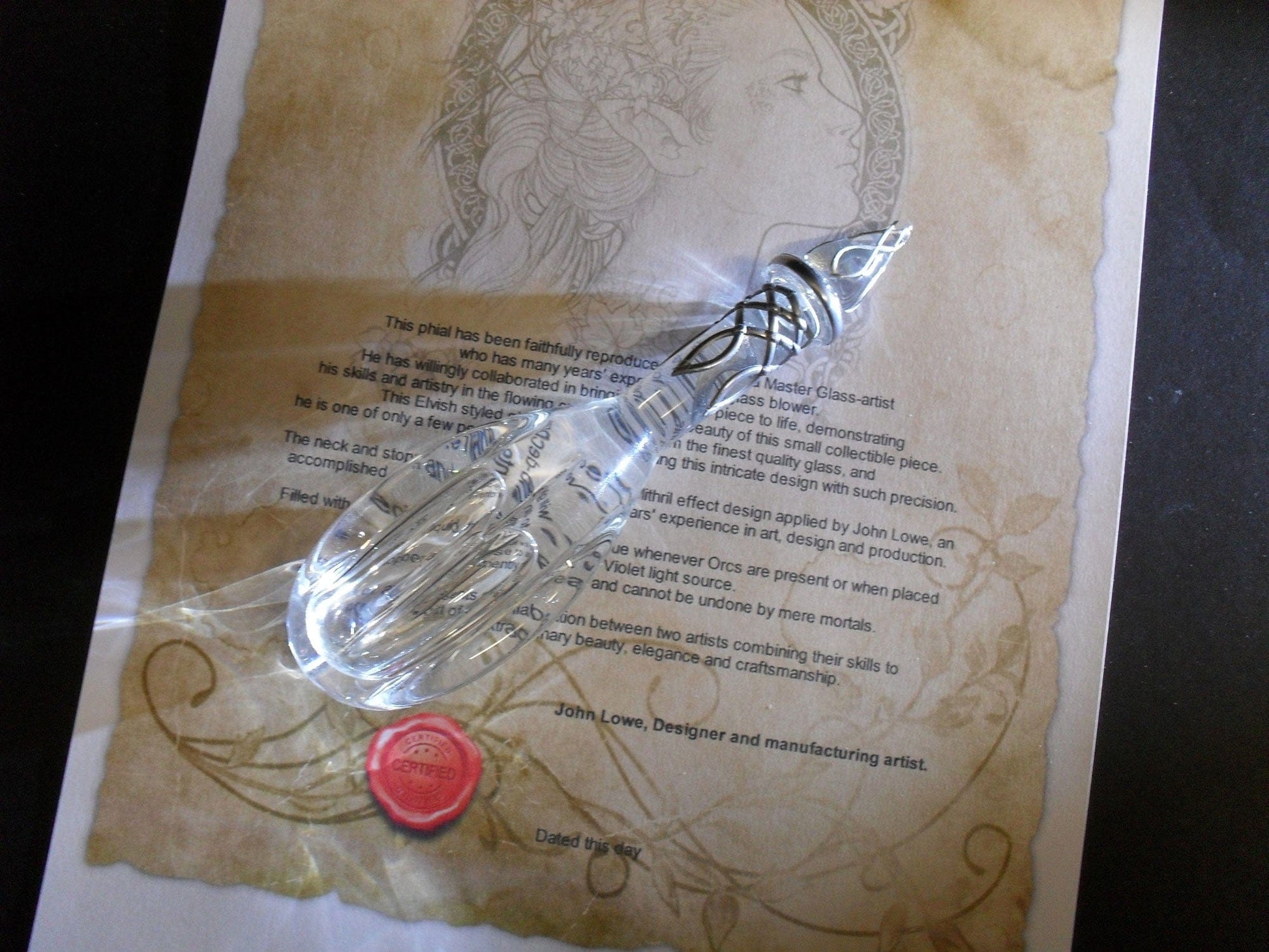 artisanat Fiole de Galadriel