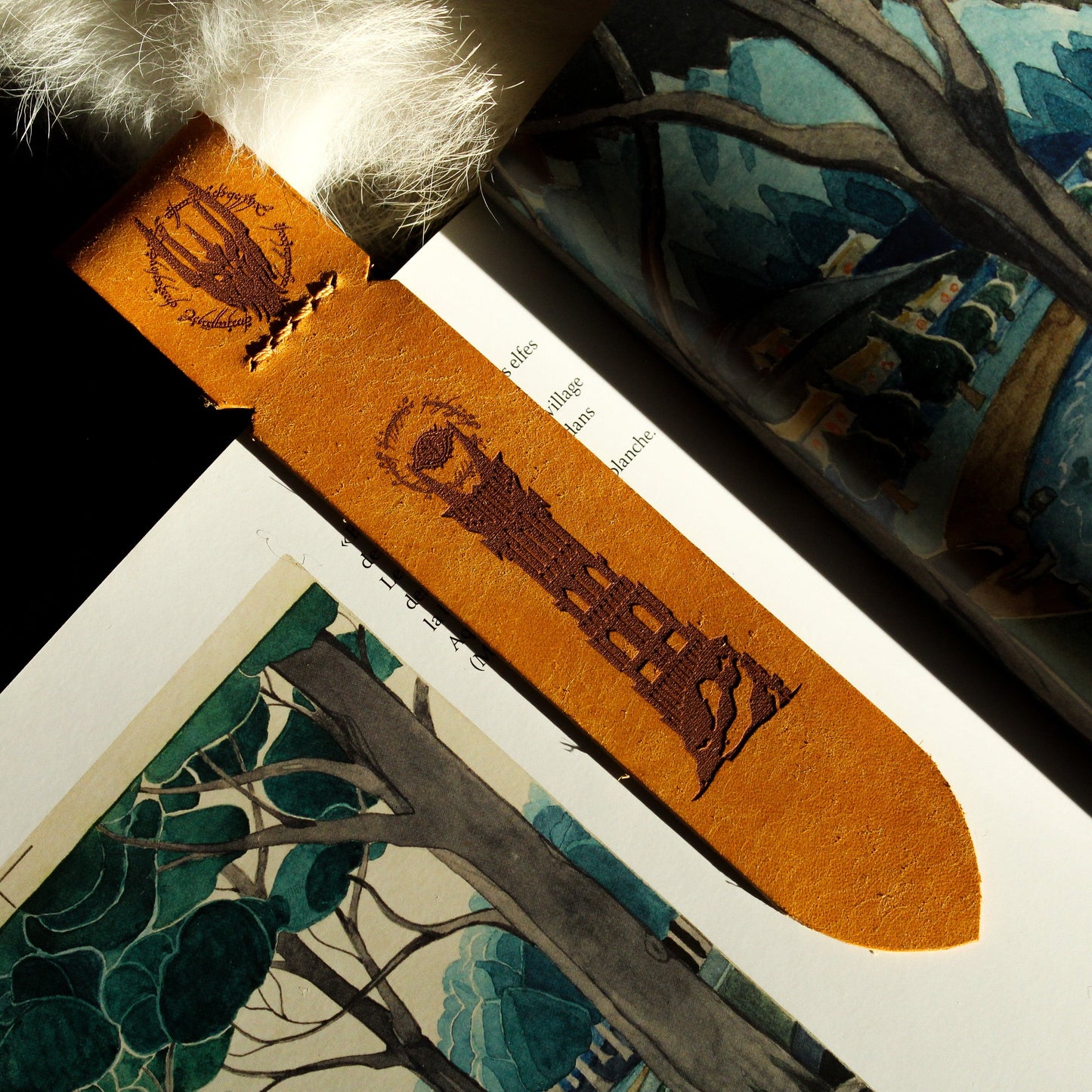 marque-pages en cuir le seigneur des anneaux