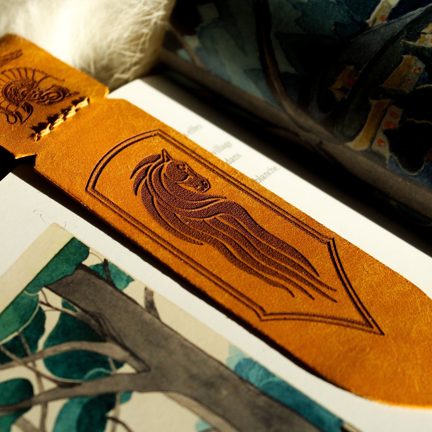 marque-pages en cuir le seigneur des anneaux