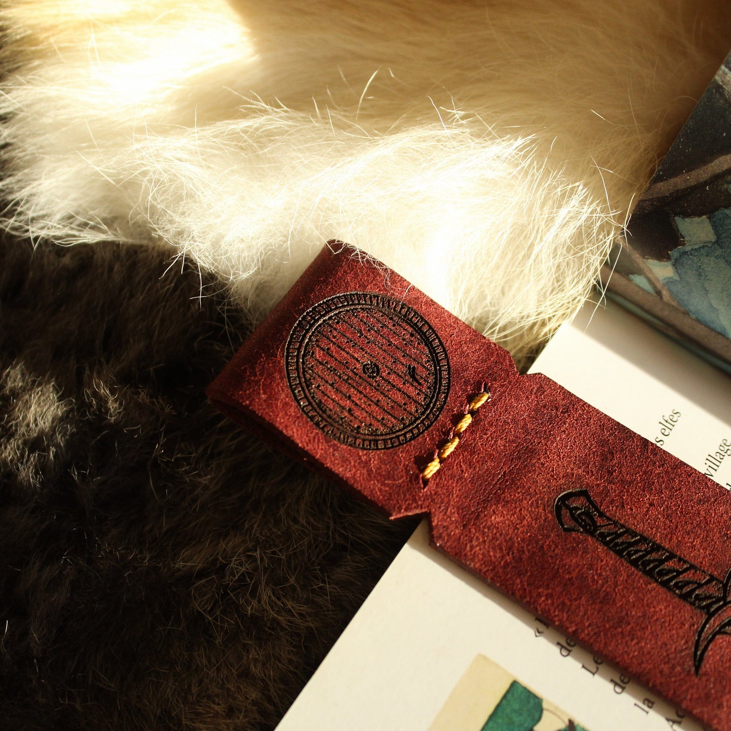 marque-pages en cuir le seigneur des anneaux