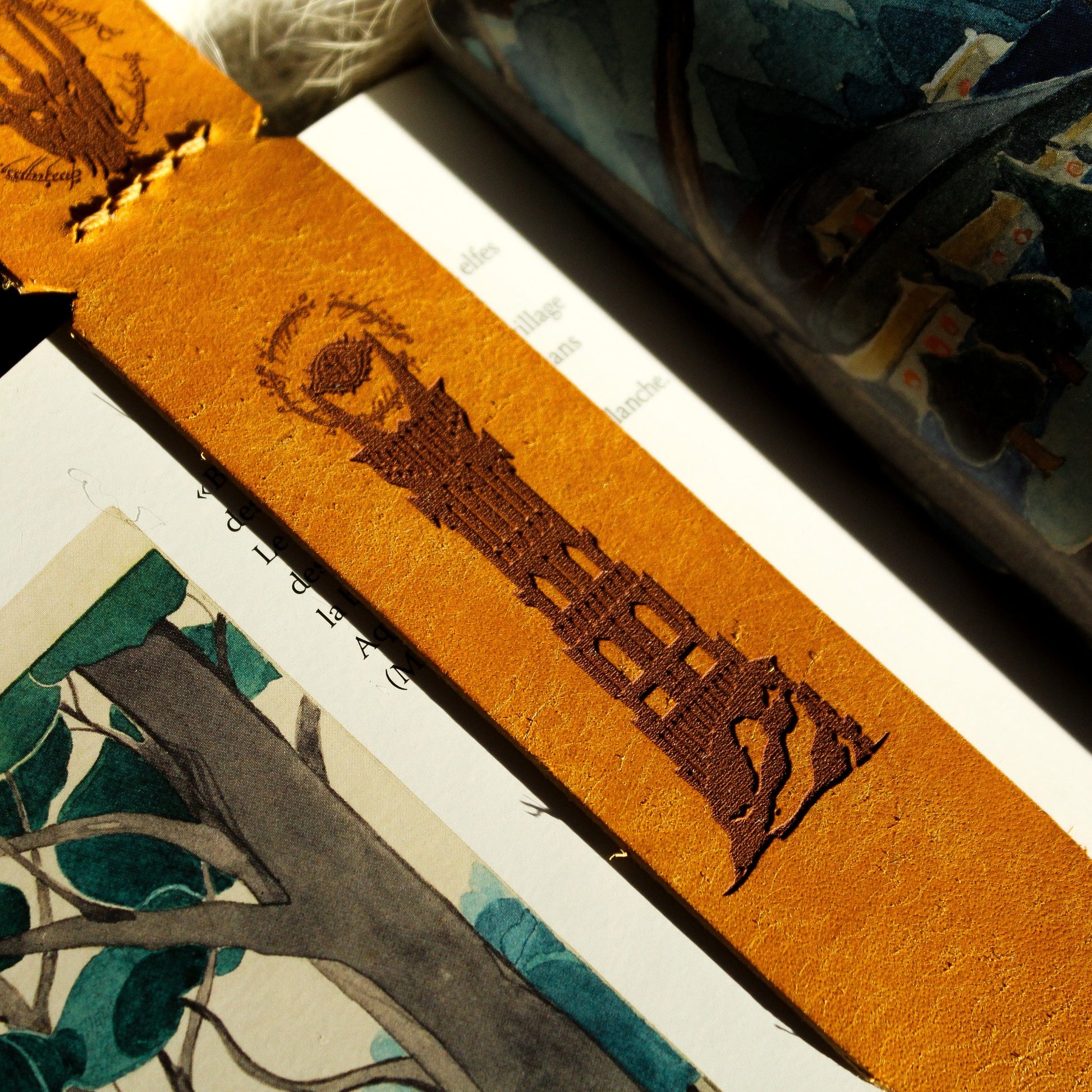 marque-pages en cuir le seigneur des anneaux