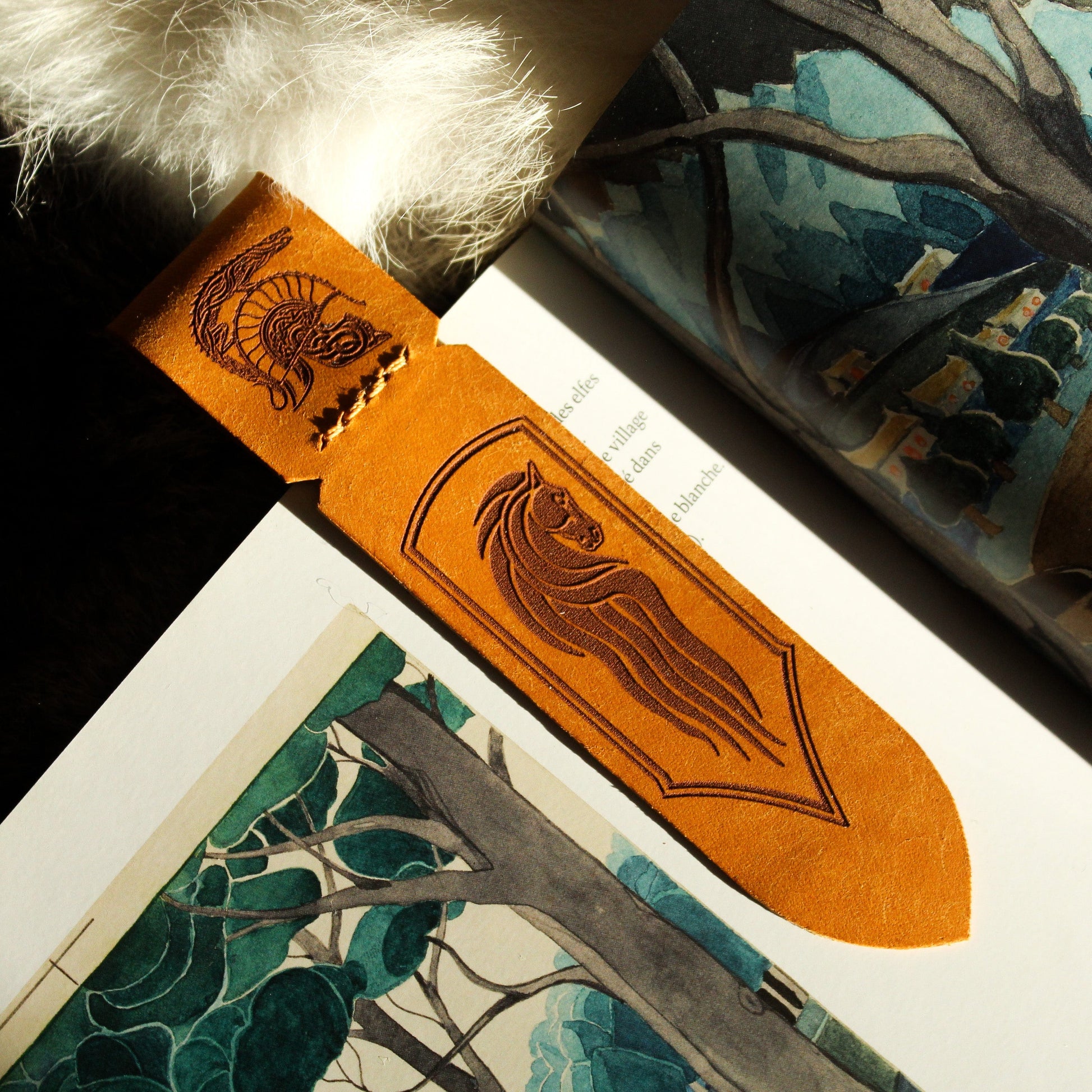 marque-pages en cuir le seigneur des anneaux