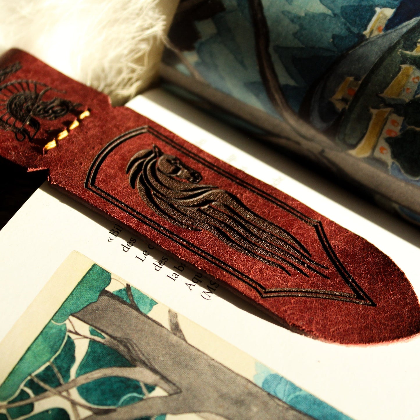 marque-pages en cuir le seigneur des anneaux