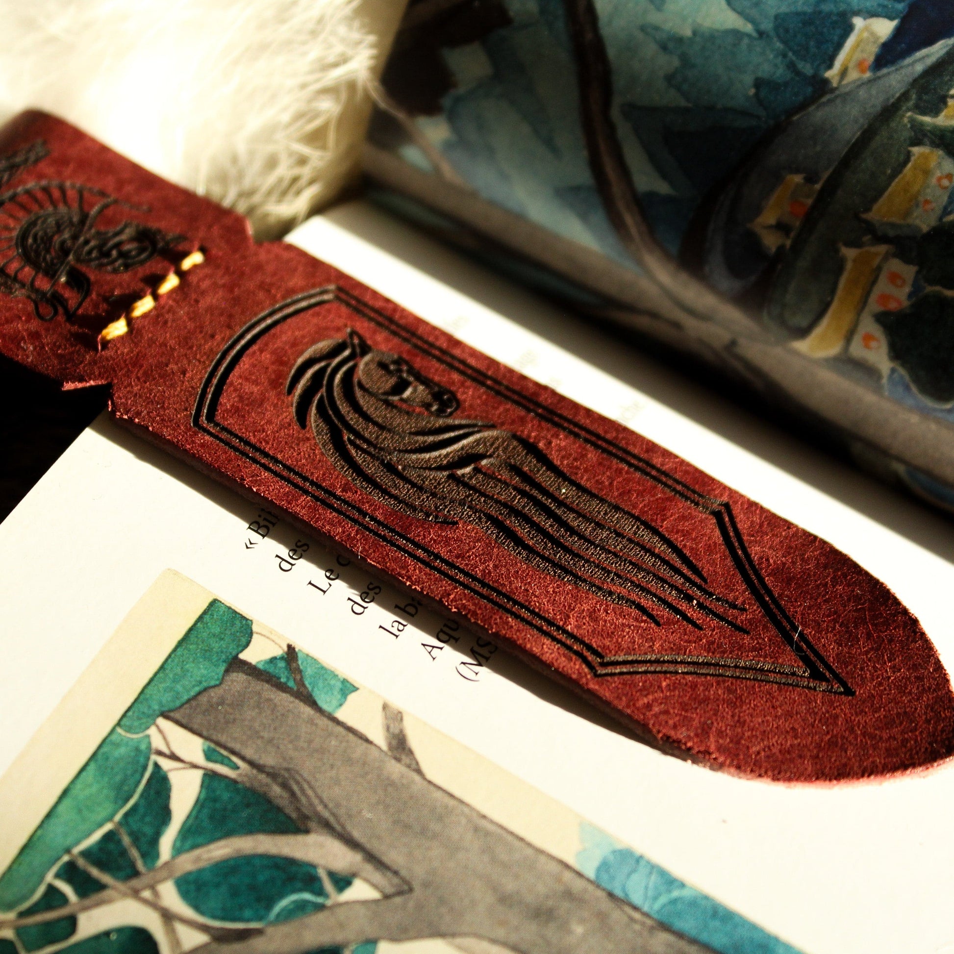 marque-pages en cuir le seigneur des anneaux