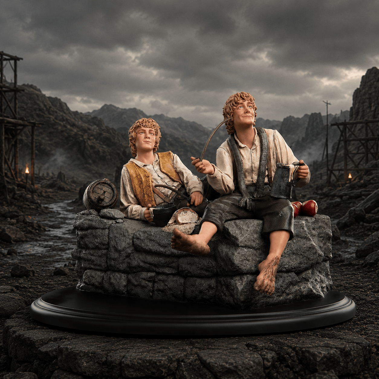 Figurine Merry et Pippin Weta 2027