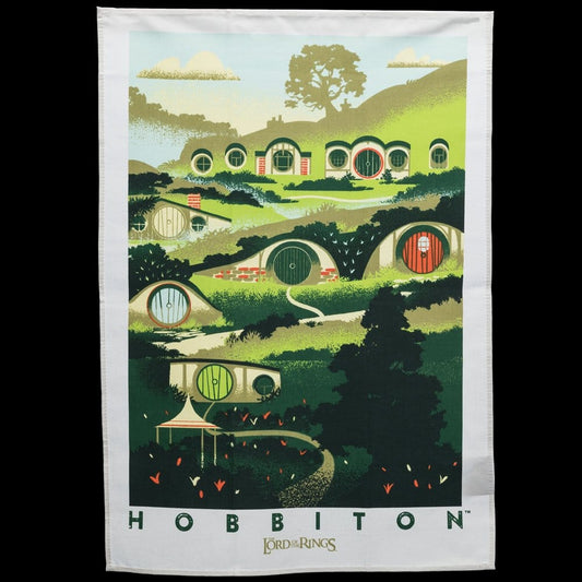 Produit dérivé Set de 2 torchons Rivendell & Hobbiton