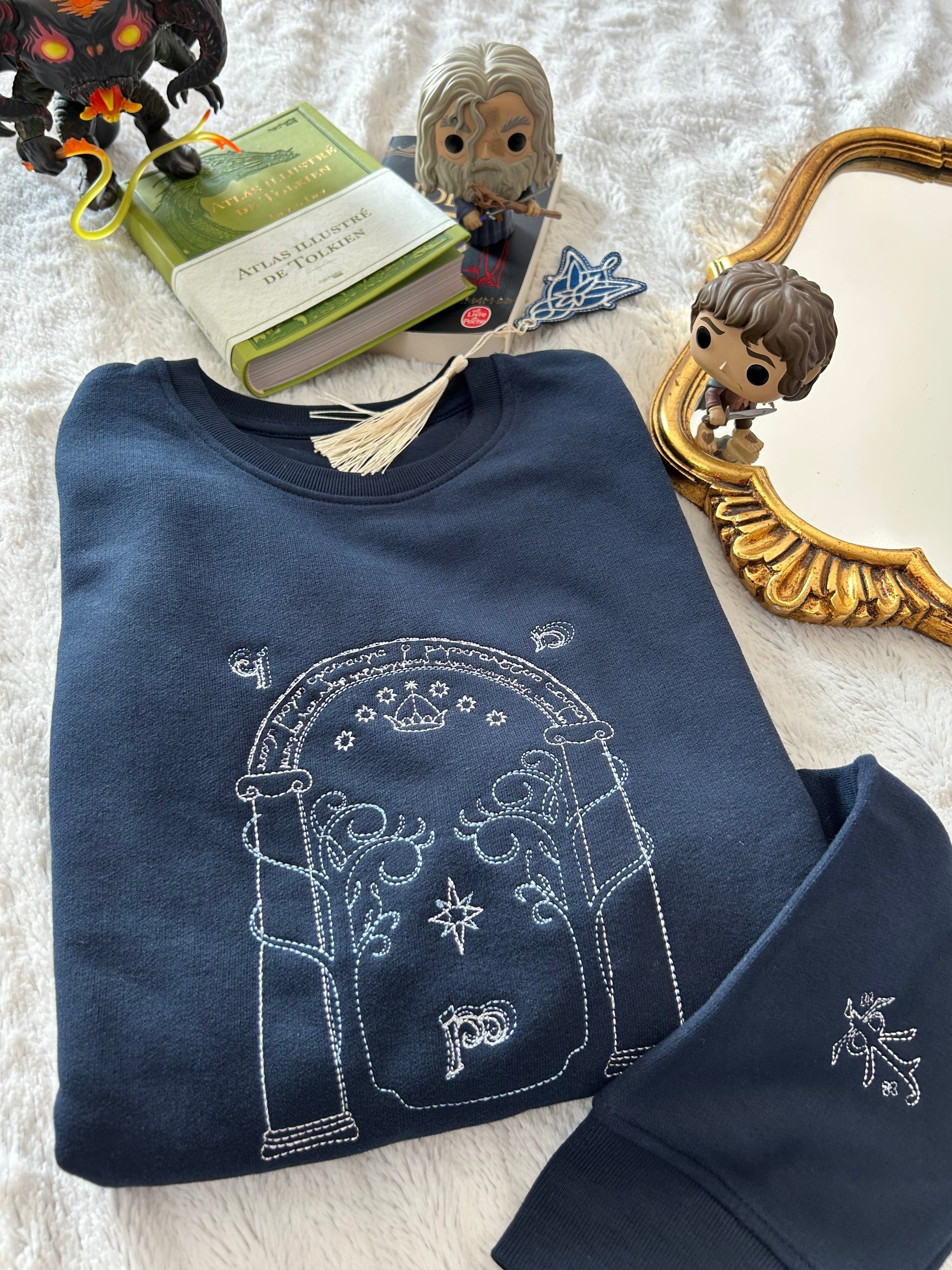 sweatshirt brodé portes de la moria
