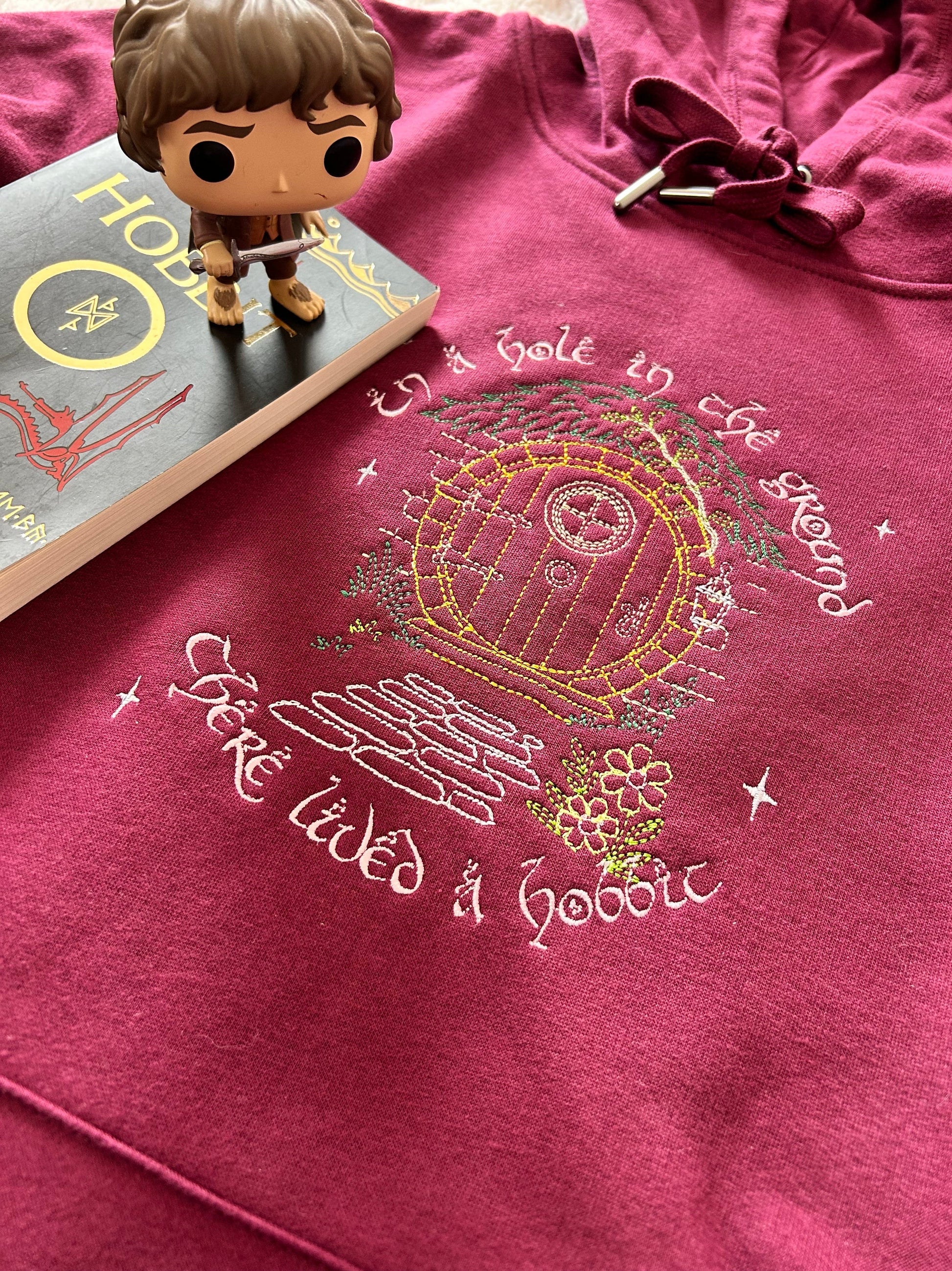 sweatshirt brodé trou de hobbit